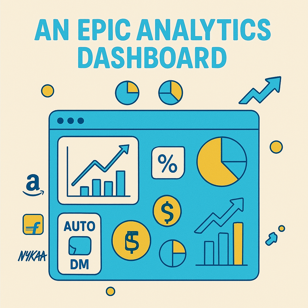 Analytics dashboard showing affiliate marketing performance