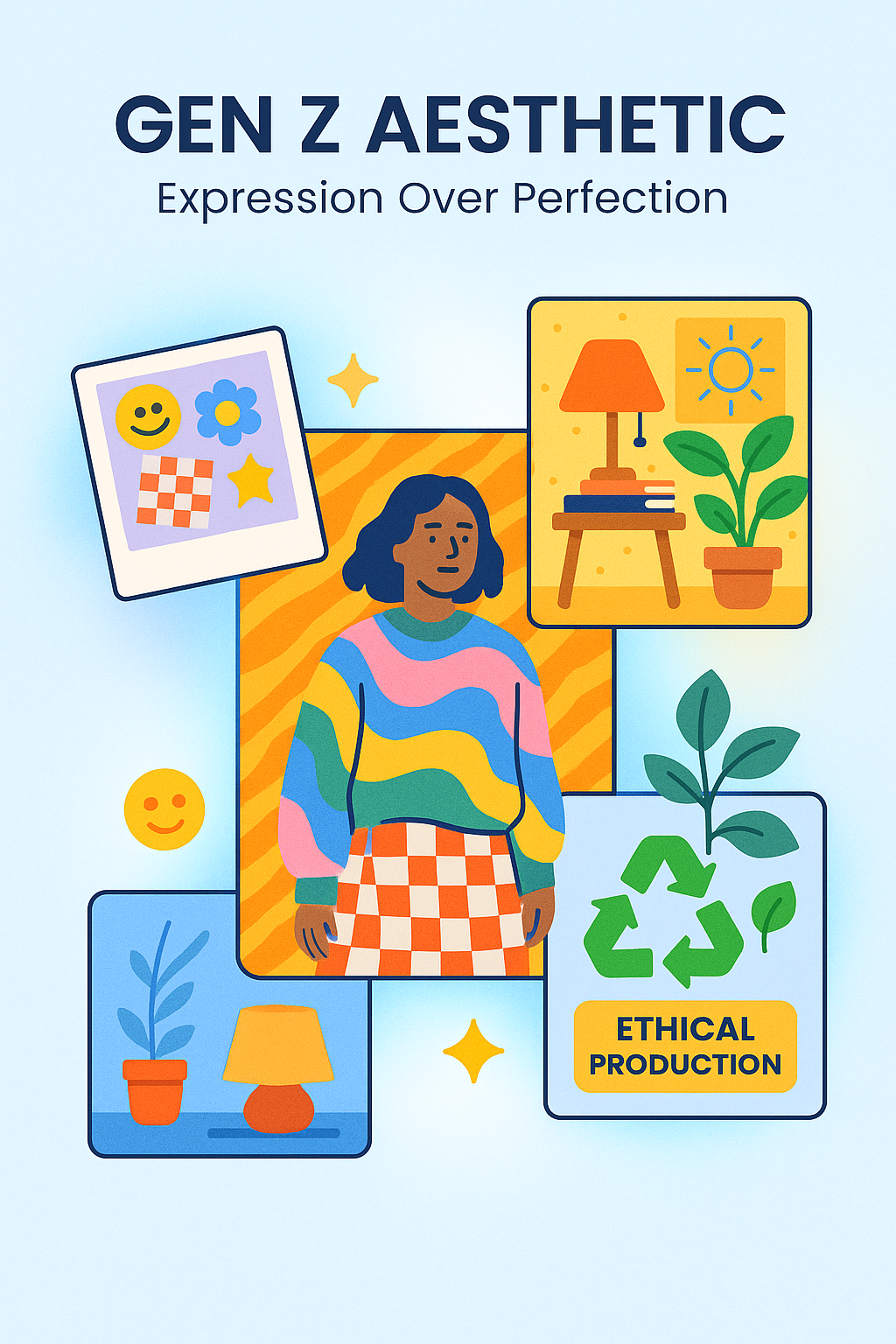 Gen Z aesthetic collage