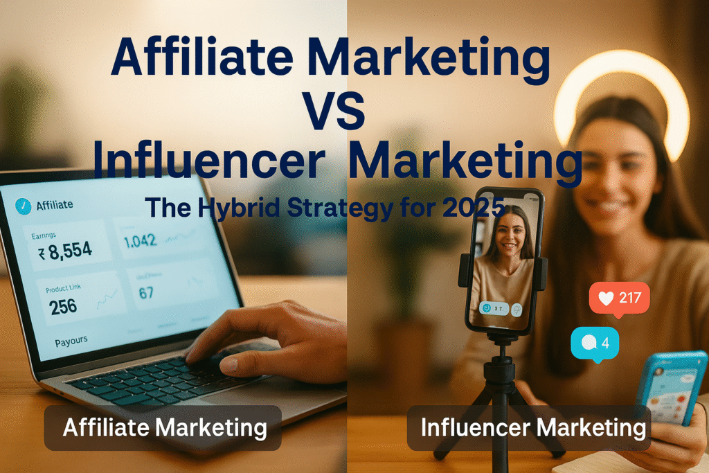 affiliate marketing vs influencer marketing