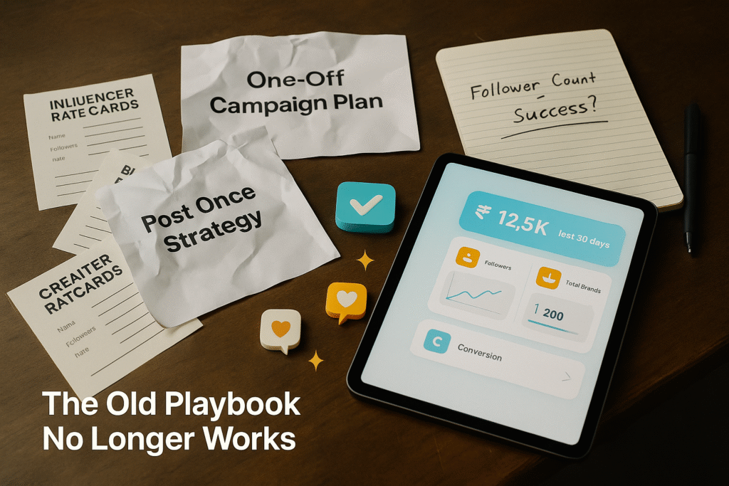 Outdated influencer tactics discarded