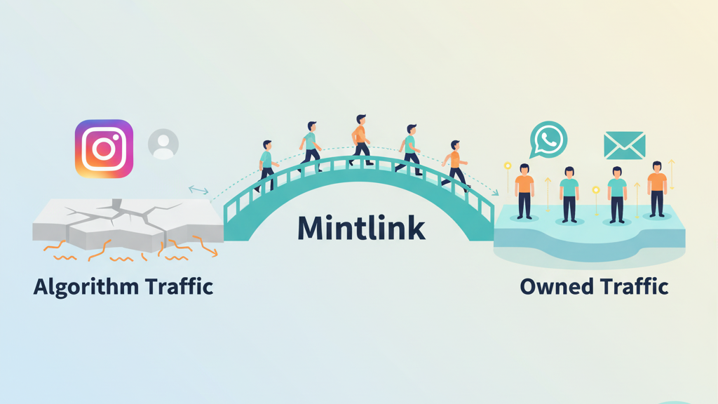 Building owned traffic with WhatsApp and email safety net